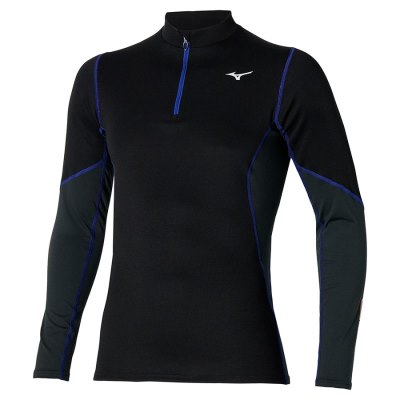 Manga Larga Mizuno Merino Wool H/Z Hombre Negros / Azules - Chile M503XEPWZY